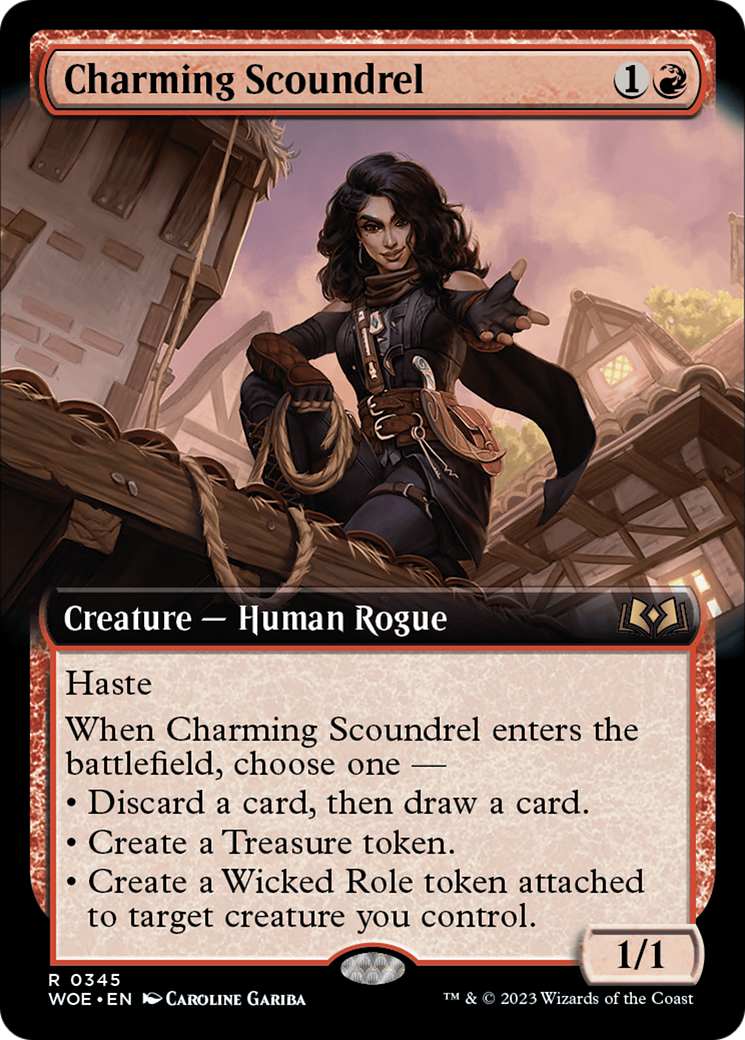 Charming Scoundrel (Extended Art) [Wilds of Eldraine] | Sanctuary Gaming