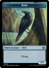 Bird // Merfolk (0003) Double-Sided Token [The Lost Caverns of Ixalan Commander Tokens] | Sanctuary Gaming