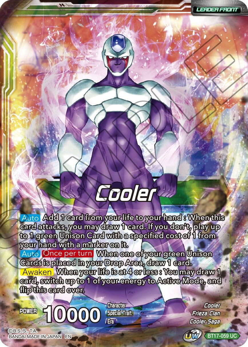 Cooler // Cooler, Galactic Dynasty (BT17-059) [Ultimate Squad Prerelease Promos] | Sanctuary Gaming