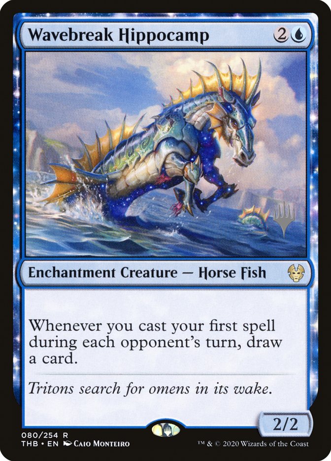 Wavebreak Hippocamp (Promo Pack) [Theros Beyond Death Promos] | Sanctuary Gaming