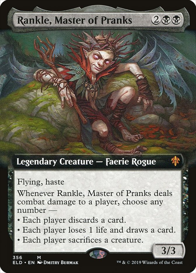 Rankle, Master of Pranks (Extended Art) [Throne of Eldraine] | Sanctuary Gaming