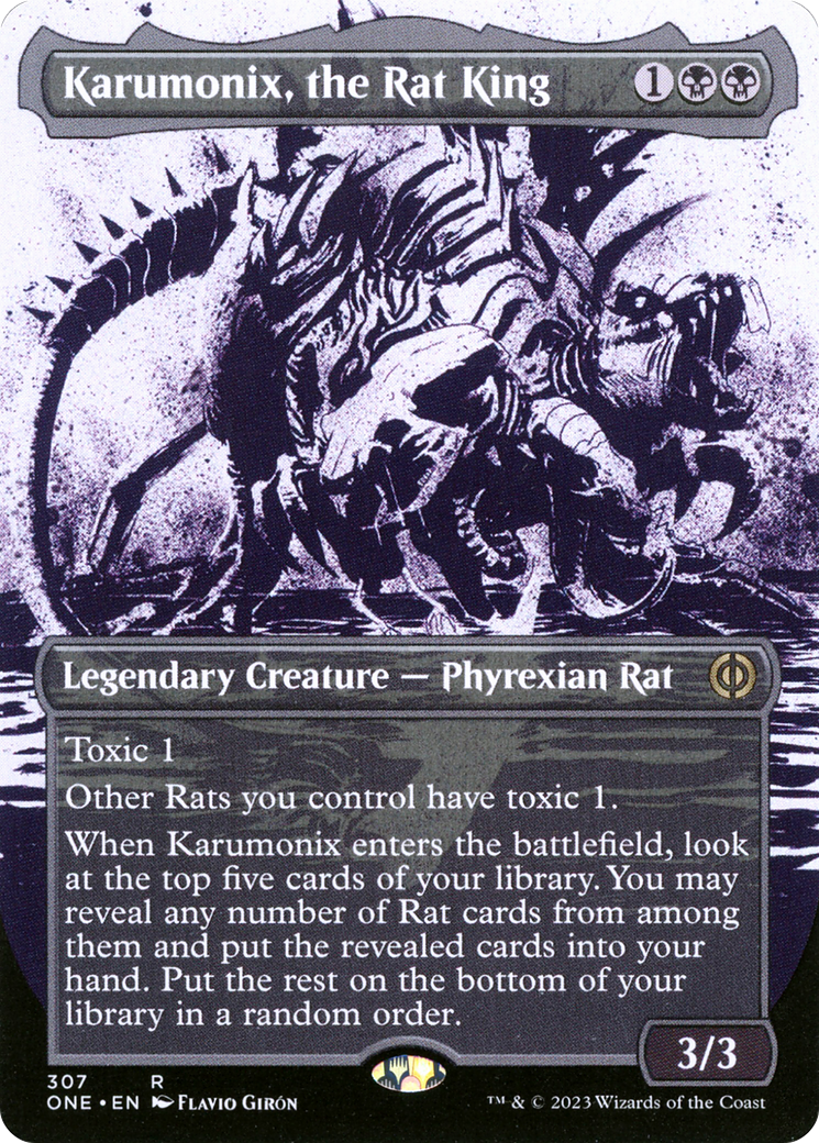 Karumonix, the Rat King (Borderless Ichor) [Phyrexia: All Will Be One] | Sanctuary Gaming