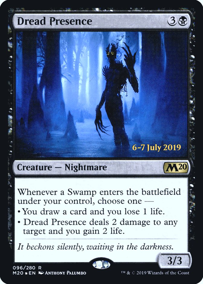 Dread Presence  [Core Set 2020 Prerelease Promos] | Sanctuary Gaming