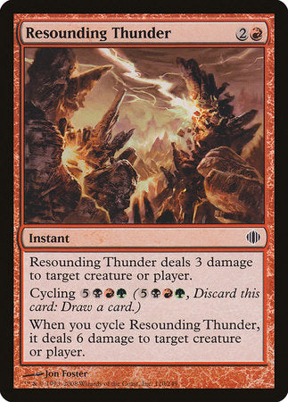 Resounding Thunder [Shards of Alara] | Sanctuary Gaming