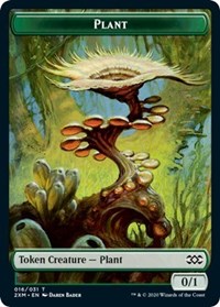 Plant // Saproling Double-sided Token [Double Masters Tokens] | Sanctuary Gaming