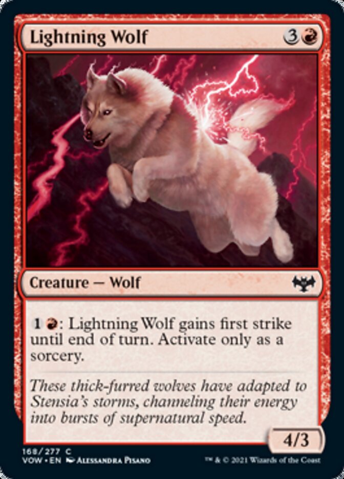 Lightning Wolf [Innistrad: Crimson Vow] | Sanctuary Gaming