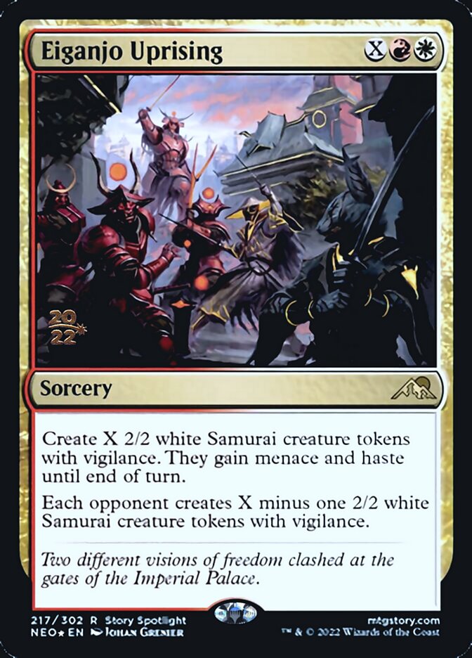 Eiganjo Uprising [Kamigawa: Neon Dynasty Prerelease Promos] | Sanctuary Gaming