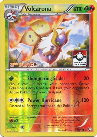 Volcarona (15/114) (League Promo 3rd Place) [XY: Steam Siege] | Sanctuary Gaming