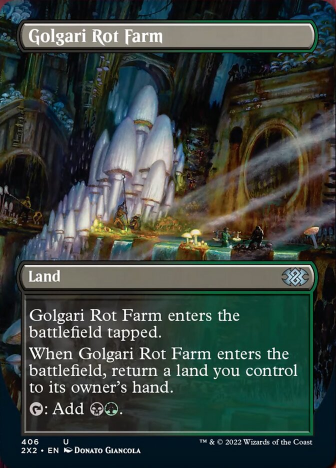 Golgari Rot Farm (Borderless Alternate Art) [Double Masters 2022] | Sanctuary Gaming