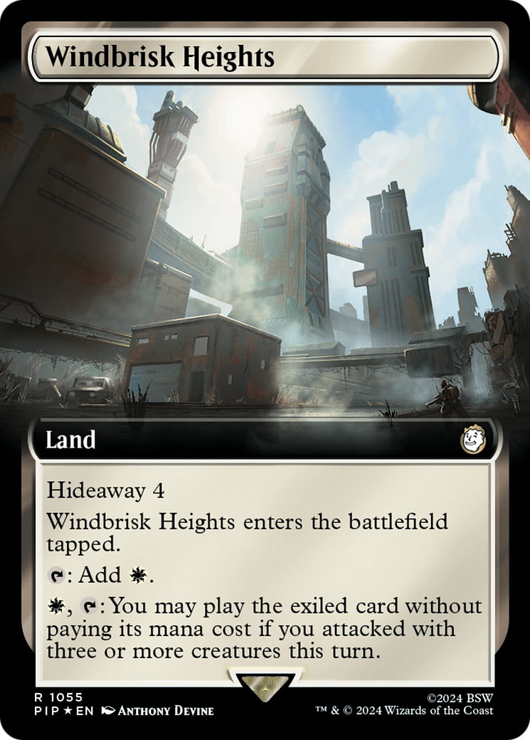 Windbrisk Heights (Extended Art) (Surge Foil) [Fallout] | Sanctuary Gaming