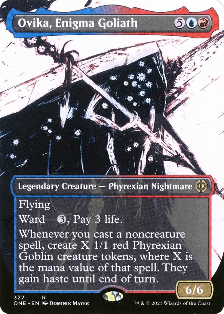 Ovika, Enigma Goliath (Borderless Ichor) [Phyrexia: All Will Be One] | Sanctuary Gaming