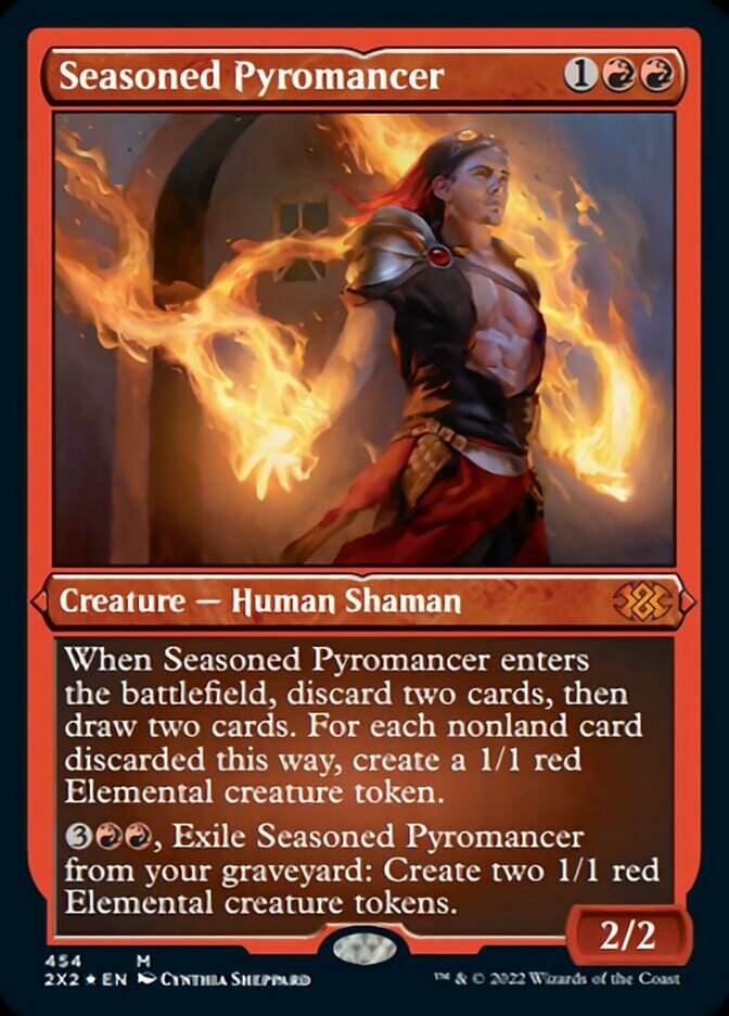 Seasoned Pyromancer (Foil Etched) [Double Masters 2022] | Sanctuary Gaming