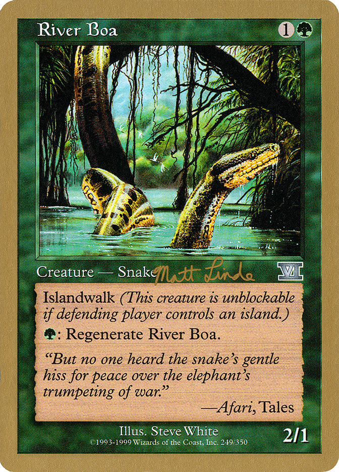 River Boa (Matt Linde) [World Championship Decks 1999] | Sanctuary Gaming