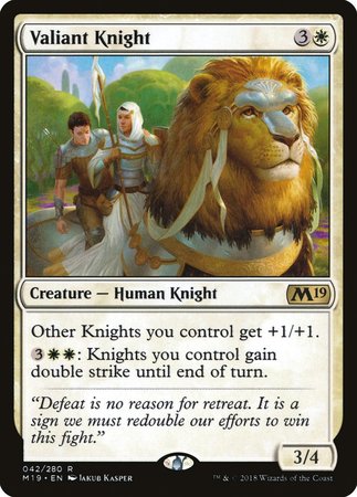 Valiant Knight [Core Set 2019] | Sanctuary Gaming