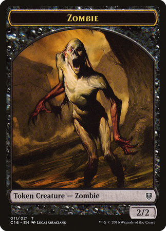 Zombie // Worm Double-sided Token [Commander 2016 Tokens] | Sanctuary Gaming