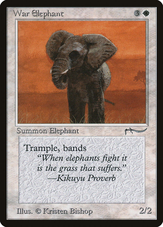 War Elephant (Dark Mana Cost) [Arabian Nights] | Sanctuary Gaming