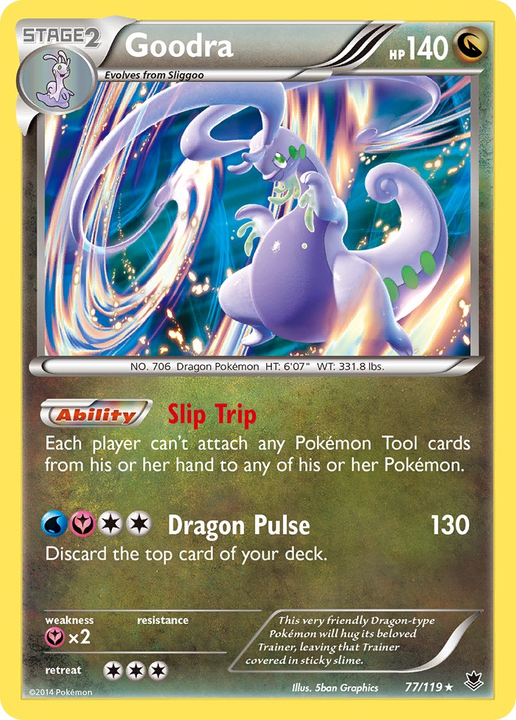 Goodra (77/119) (Cosmos Holo) (Blister Exclusive) [XY: Phantom Forces] | Sanctuary Gaming