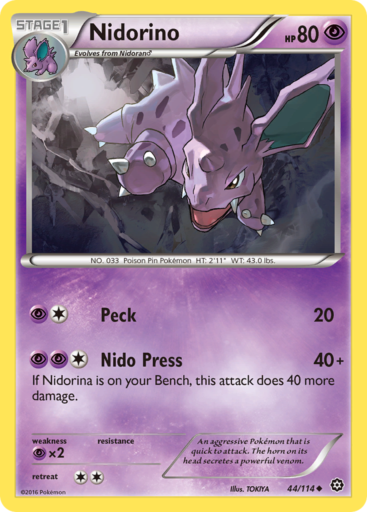 Nidorino (44/114) [XY: Steam Siege] | Sanctuary Gaming