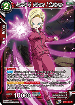 Android 18, Universe 7 Challenger (BT14-013) [Cross Spirits] | Sanctuary Gaming