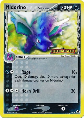 Nidorino (35/101) (Delta Species) (Stamped) [EX: Dragon Frontiers] | Sanctuary Gaming