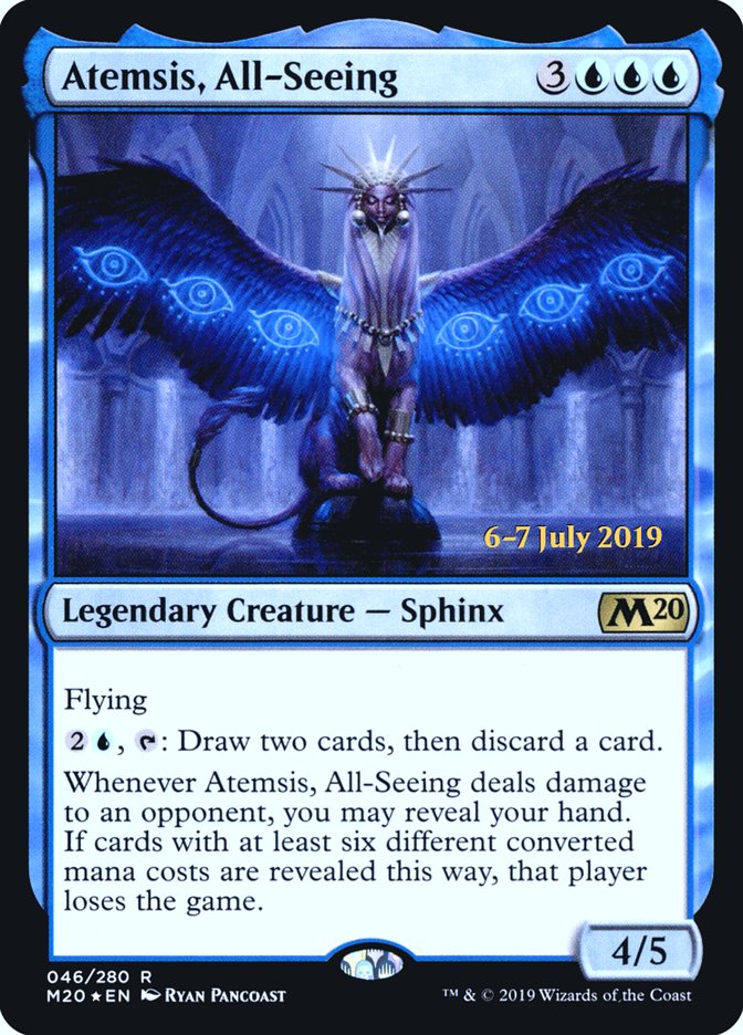 Atemsis, All-Seeing  [Core Set 2020 Prerelease Promos] | Sanctuary Gaming