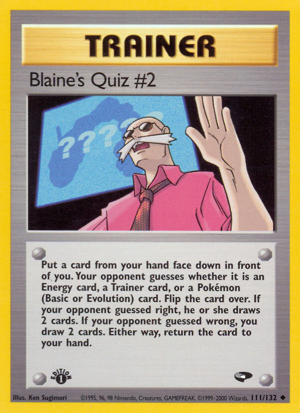 Blaine's Quiz #2 (111/132) [Gym Challenge 1st Edition] | Sanctuary Gaming