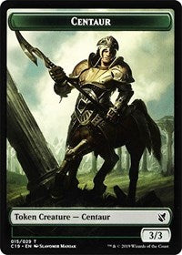 Centaur // Egg Double-sided Token [Commander 2019 Tokens] | Sanctuary Gaming