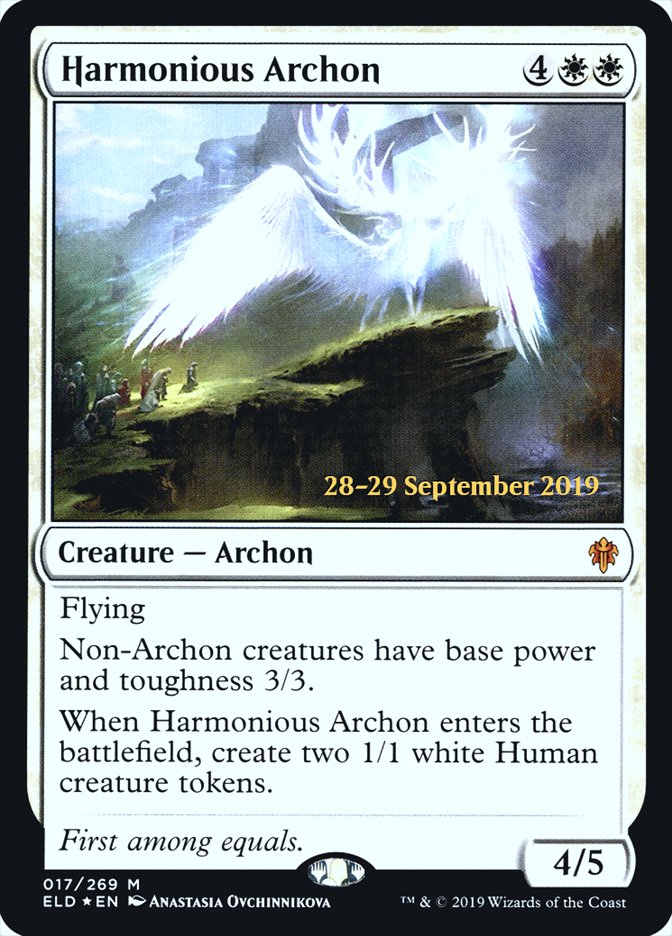 Harmonious Archon  [Throne of Eldraine Prerelease Promos] | Sanctuary Gaming