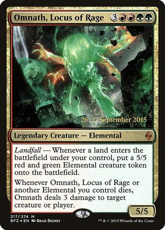 Omnath, Locus of Rage [Battle for Zendikar Promos] | Sanctuary Gaming