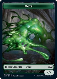 Ooze // Wurm (030) Double-sided Token [Double Masters Tokens] | Sanctuary Gaming