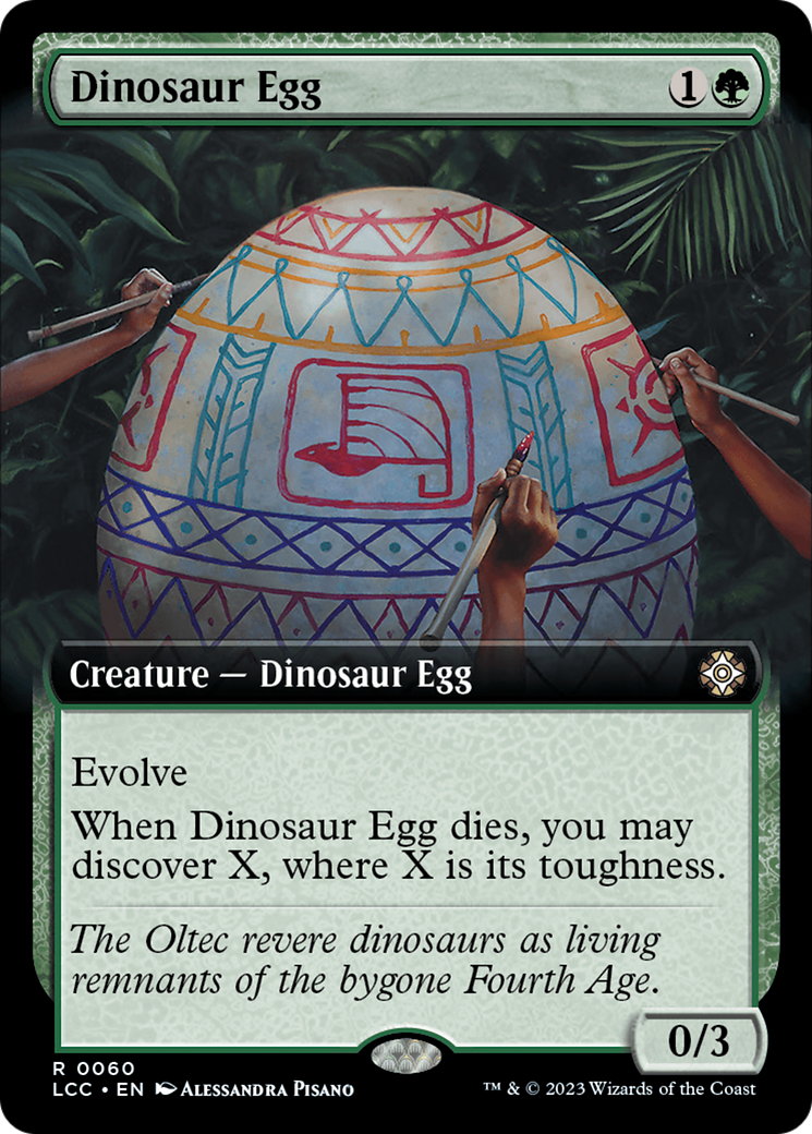 Dinosaur Egg (Extended Art) [The Lost Caverns of Ixalan Commander] | Sanctuary Gaming