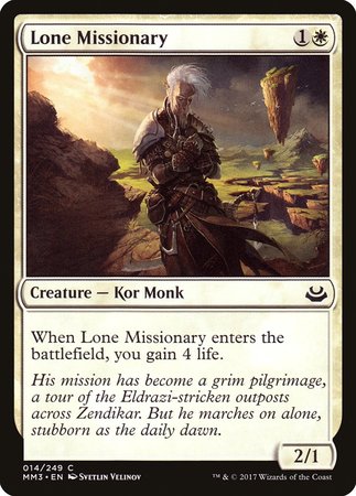 Lone Missionary [Modern Masters 2017] | Sanctuary Gaming