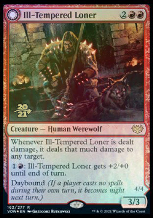 Ill-Tempered Loner // Howlpack Avenger [Innistrad: Crimson Vow Prerelease Promos] | Sanctuary Gaming