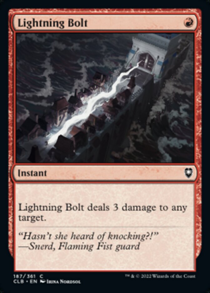 Lightning Bolt [Commander Legends: Battle for Baldur's Gate] | Sanctuary Gaming