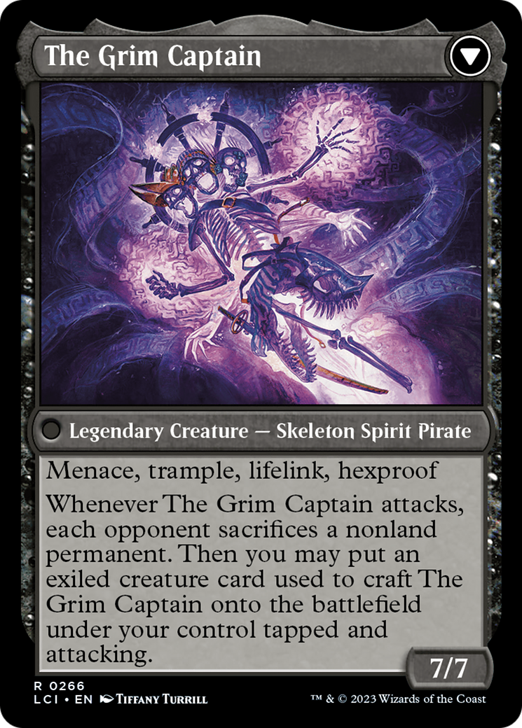 Throne of the Grim Captain // The Grim Captain [The Lost Caverns of Ixalan Prerelease Cards] | Sanctuary Gaming