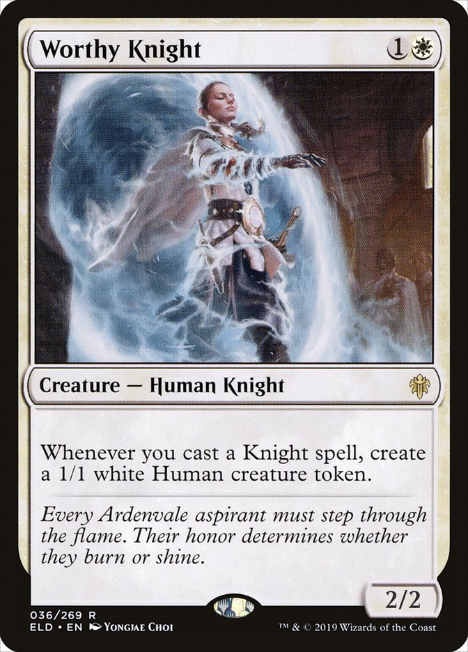 Worthy Knight [Throne of Eldraine] | Sanctuary Gaming