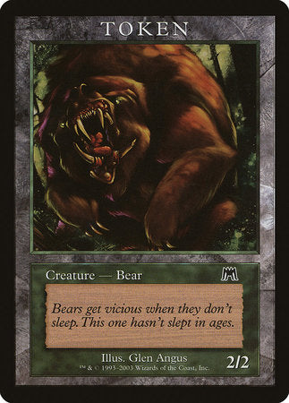 Bear Token (Onslaught) [Magic Player Rewards 2003] | Sanctuary Gaming