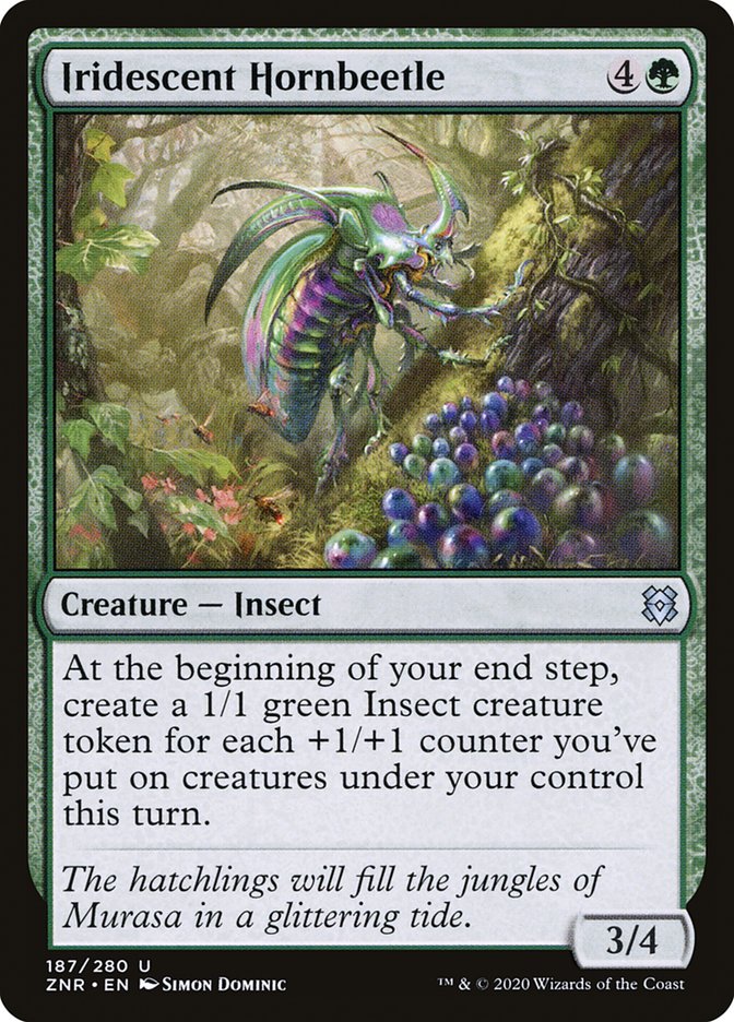 Iridescent Hornbeetle [Zendikar Rising] | Sanctuary Gaming