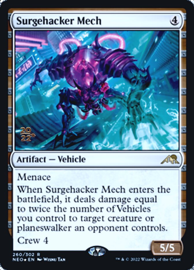 Surgehacker Mech [Kamigawa: Neon Dynasty Prerelease Promos] | Sanctuary Gaming