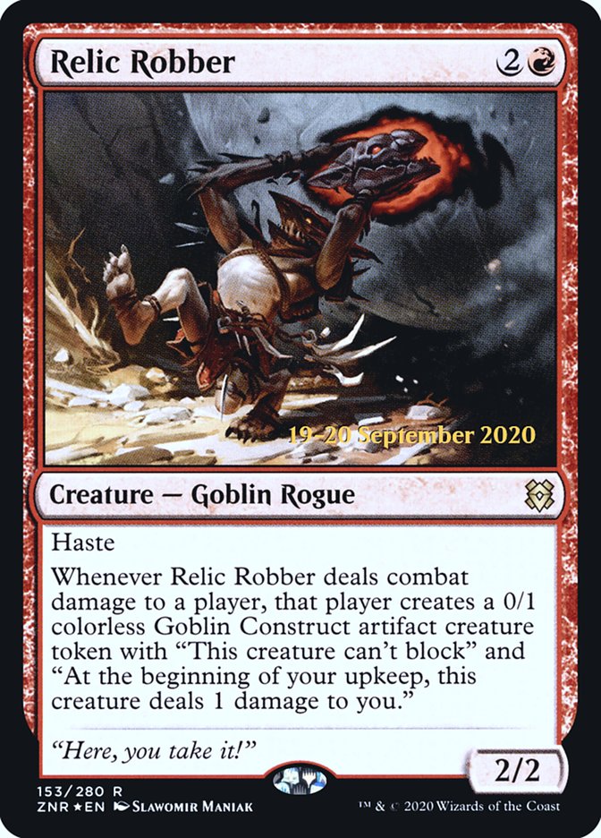 Relic Robber  [Zendikar Rising Prerelease Promos] | Sanctuary Gaming