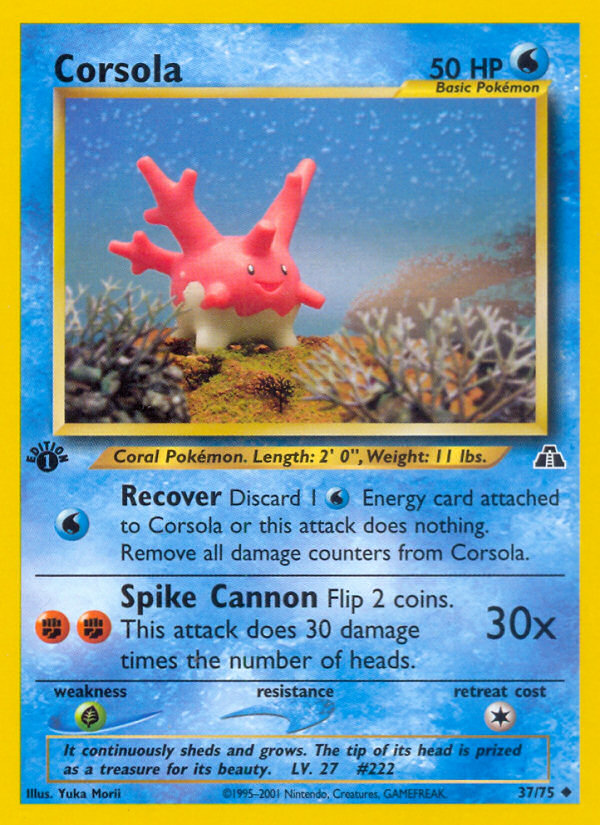 Corsola (37/75) [Neo Discovery 1st Edition] | Sanctuary Gaming