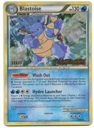 Blastoise (13/95) (Staff Prerelease Promo) [HeartGold & SoulSilver: Black Star Promos] | Sanctuary Gaming