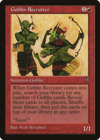 Goblin Recruiter [Visions] | Sanctuary Gaming