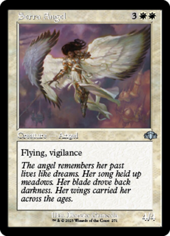 Serra Angel (Retro) [Dominaria Remastered] | Sanctuary Gaming