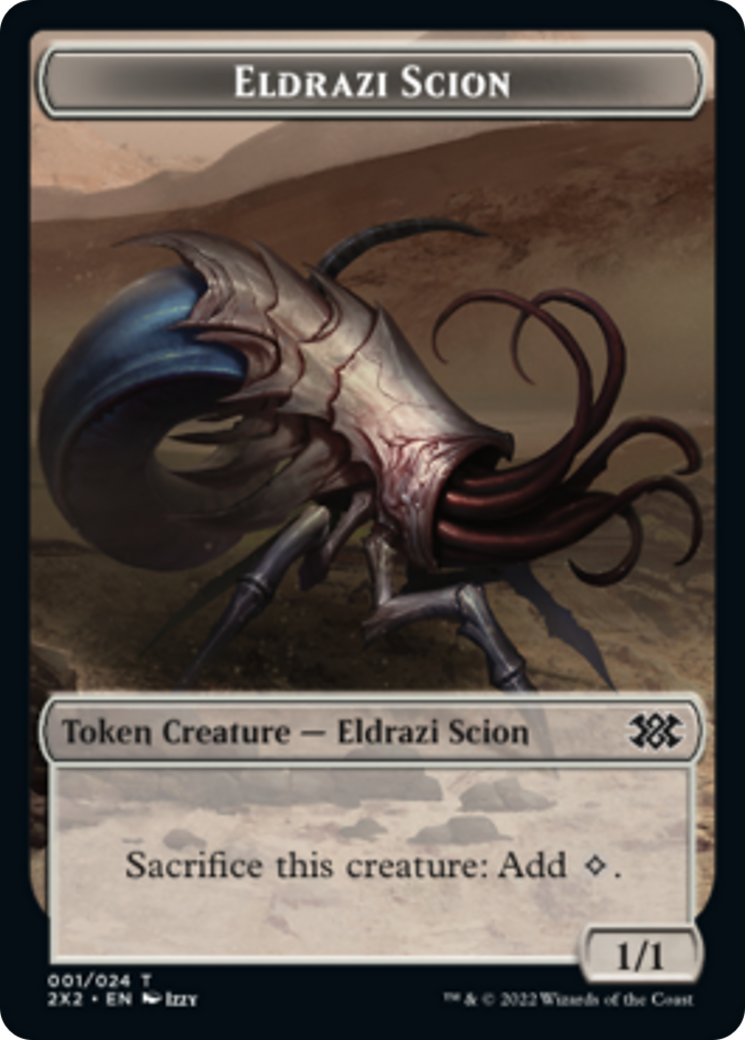 Zombie // Eldrazi Scion Double-sided Token [Double Masters 2022 Tokens] | Sanctuary Gaming