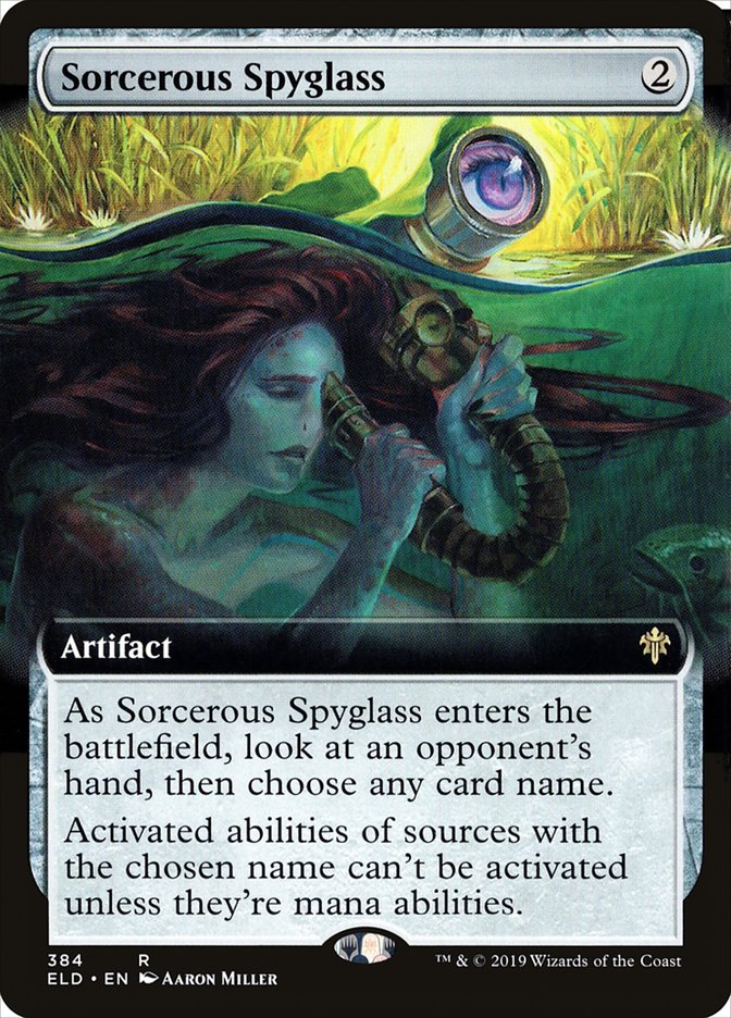 Sorcerous Spyglass (Extended Art) [Throne of Eldraine] | Sanctuary Gaming