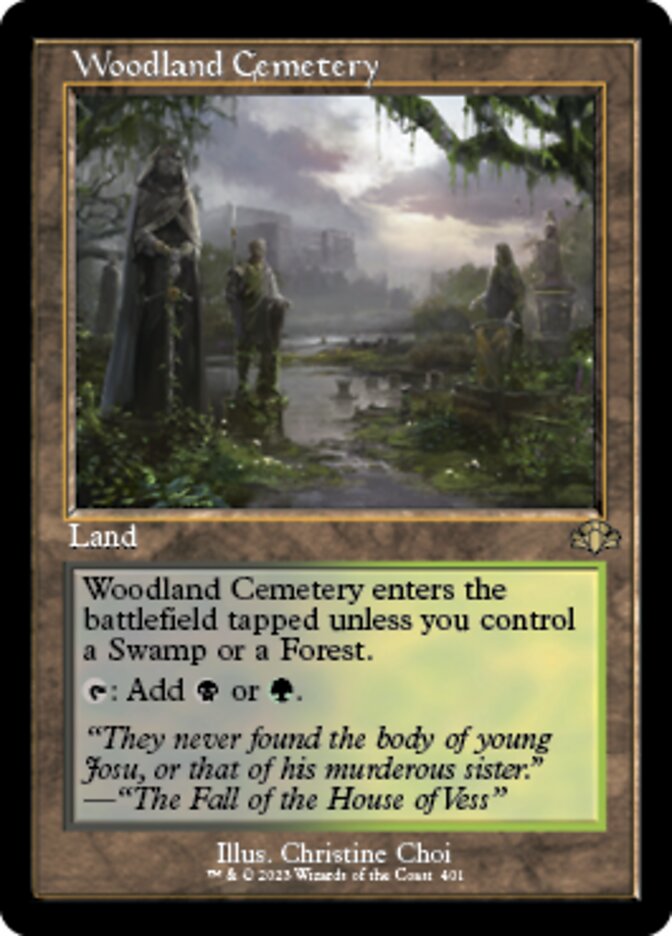 Woodland Cemetery (Retro) [Dominaria Remastered] | Sanctuary Gaming