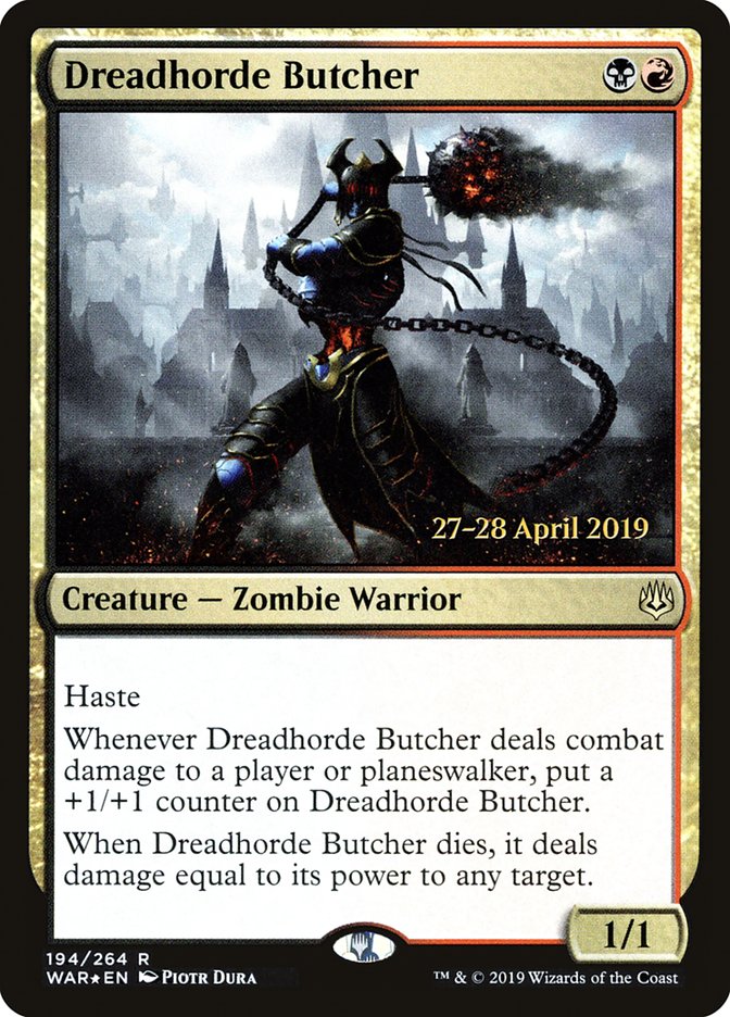 Dreadhorde Butcher  [War of the Spark Prerelease Promos] | Sanctuary Gaming