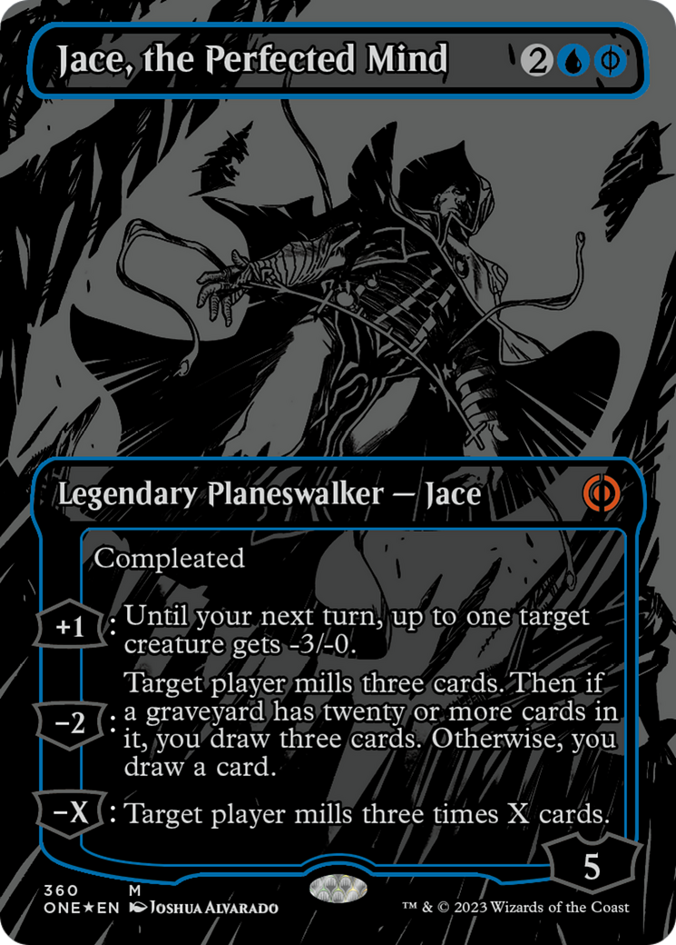 Jace, the Perfected Mind (Oil Slick Raised Foil) [Phyrexia: All Will Be One] | Sanctuary Gaming
