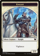 Knight (005) // Spirit (023) Double-Sided Token [Commander 2015 Tokens] | Sanctuary Gaming